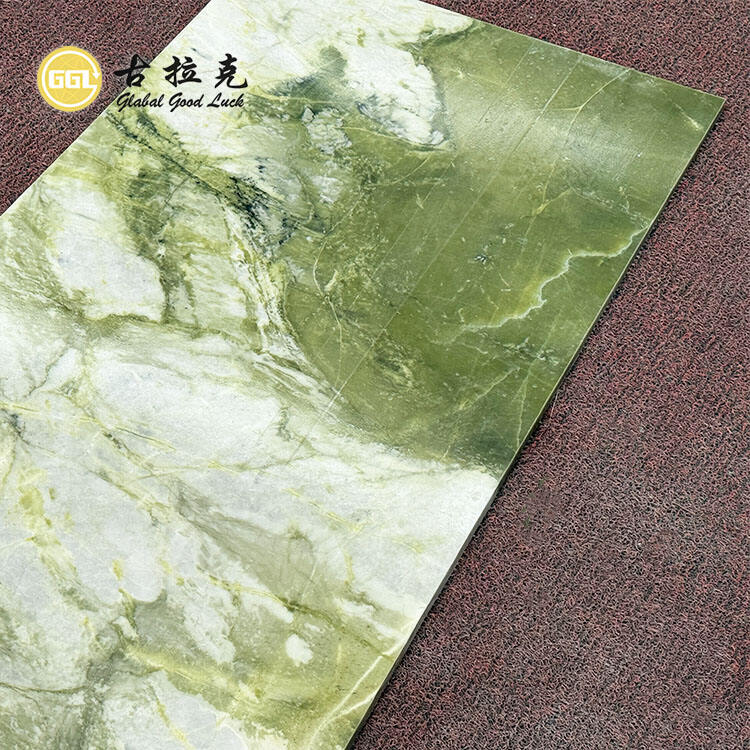 Natural Green Mix White Marble Slab for Interior Wall and Floor Tiles Decorative