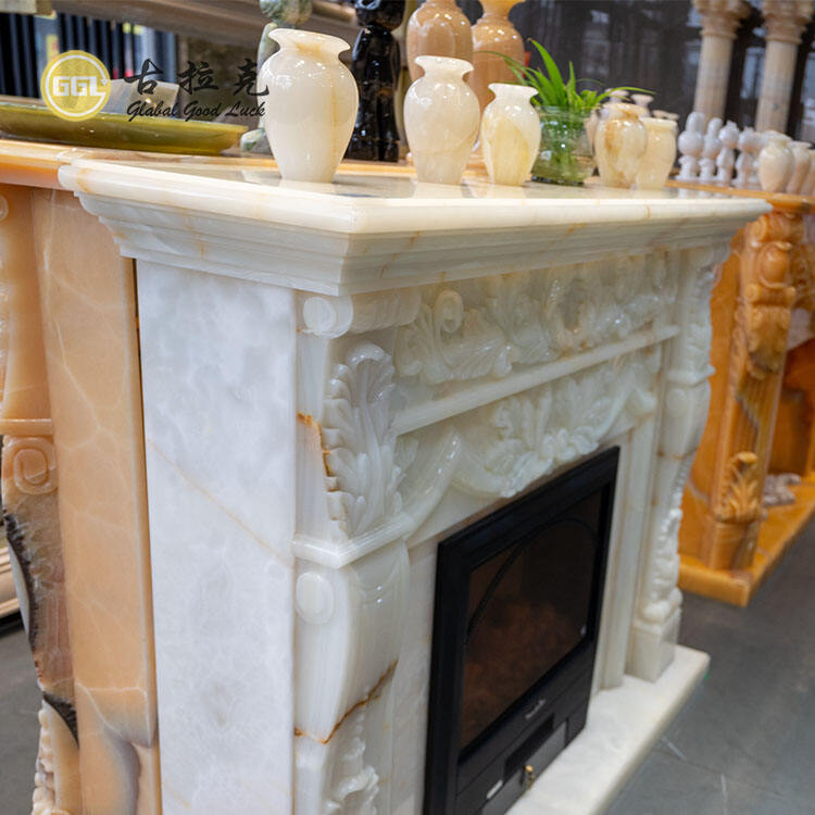 Popular Design Hand Carved Natural White Marble