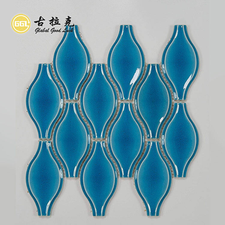 3D Design Glossy Ceramic Mosaic Tile for Wall Decoration
