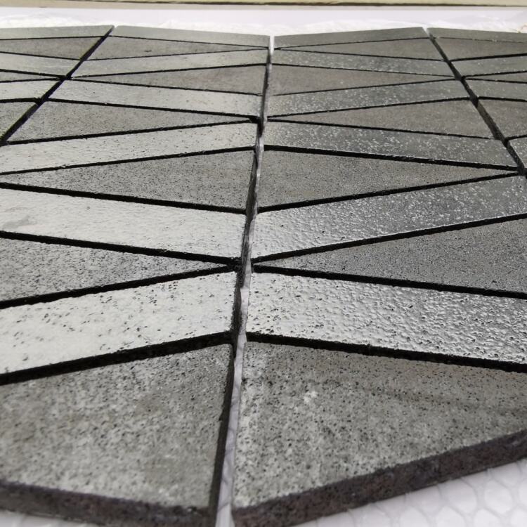 Natural Black Marble Unique Shape Stone Marble Mosaic Tile for Kitchen Backsplash Wall
