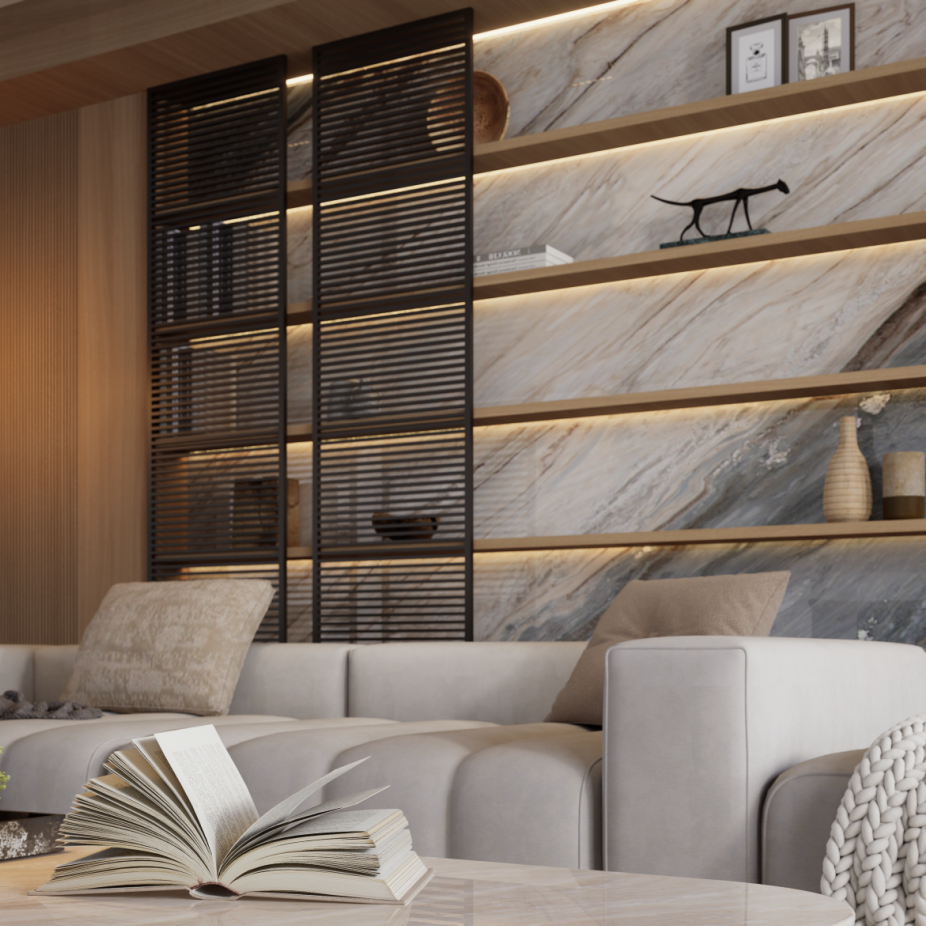 Palissandro Blue Marble: Grundsteinninn í rúmstíl