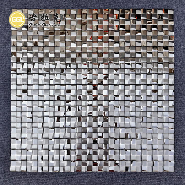 Silver Metal Mosaic Stainless Steel Mosaic Tile for Wall Decor