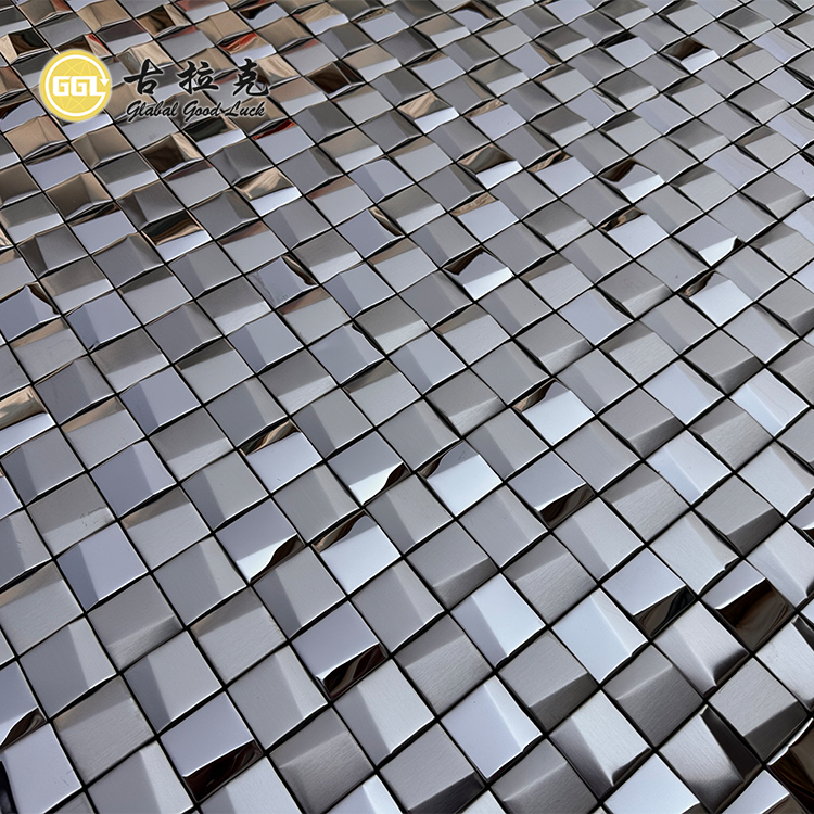 Silver Metal Mosaic Stainless Steel Mosaic Tile for Wall Decor