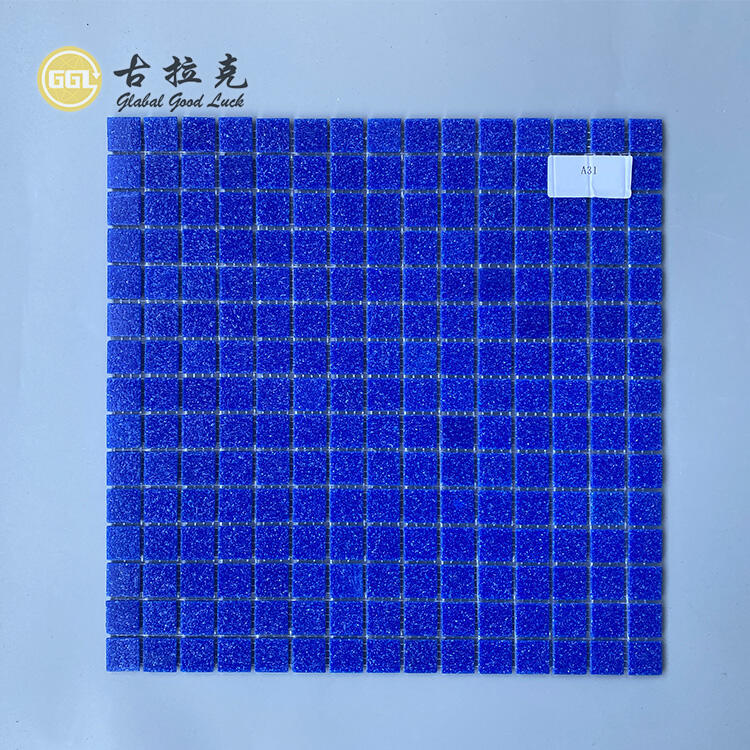 Pool Mosaic Tile Blue Glass Pool Tiles For Swimming Pool Wall Design