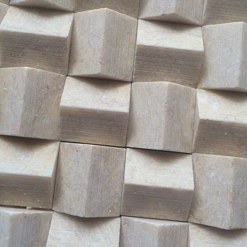 Crema Marfil Marble Basket Weave Marble Mosaic For Wall Tiles