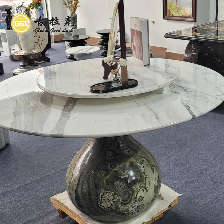 Modern Home Furniture Dinning Table Set Round Marble Luxury Round Dining Table