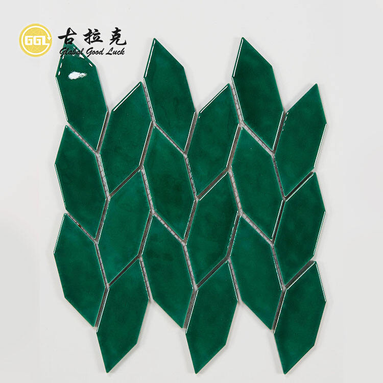 New Style Diamond Shape Ceramic Mosaic Tiles for Wall Floor Decoration