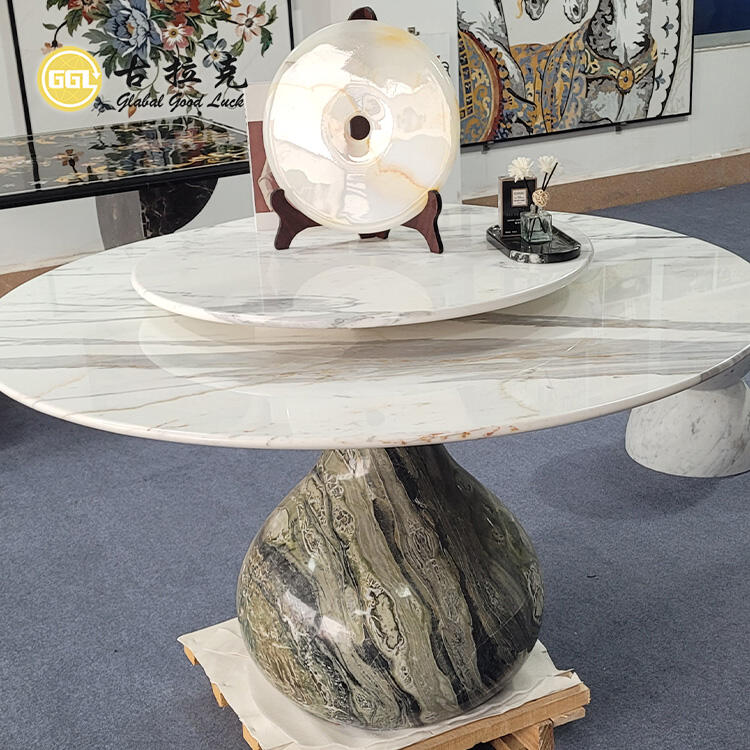 Modern Home Furniture Dinning Table Set Round Marble Luxury Round Dining Table