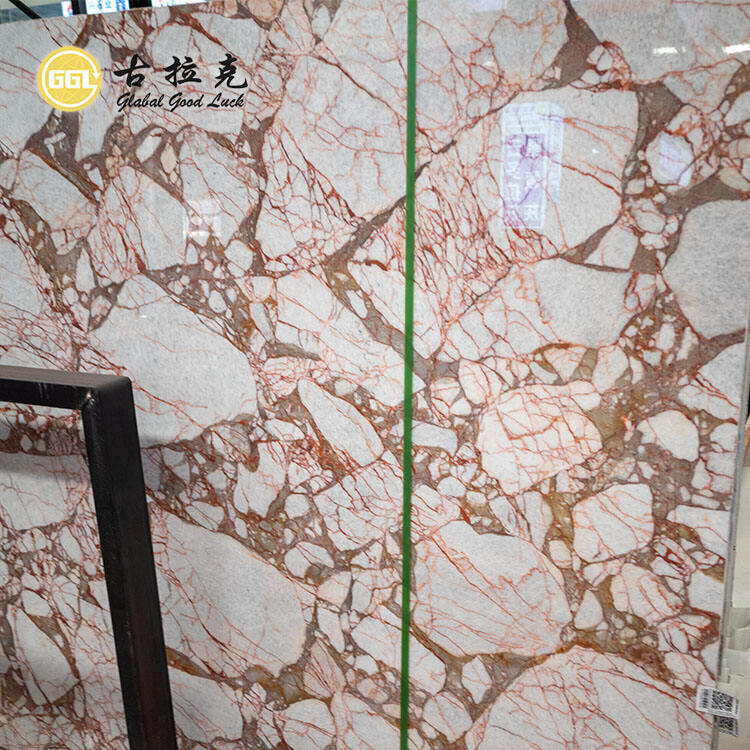 Calacatta Red Marble Slab for Interior Decorative and Floor Wall Countertop