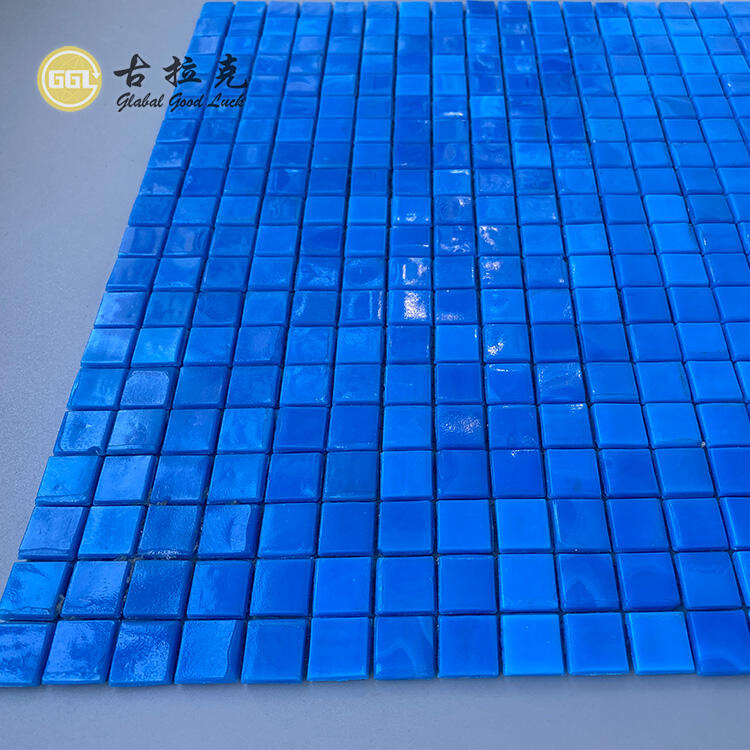 Hot Sell Blue Ocean Glass Mosaic For Swimming Pool Mosaic Tile