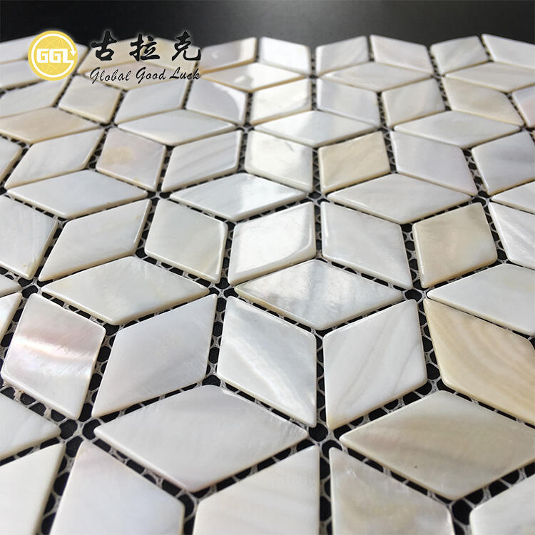 Pearl Shell Mosaic Tiles Bathroom Kitchen Waterproof For Wall Tiles