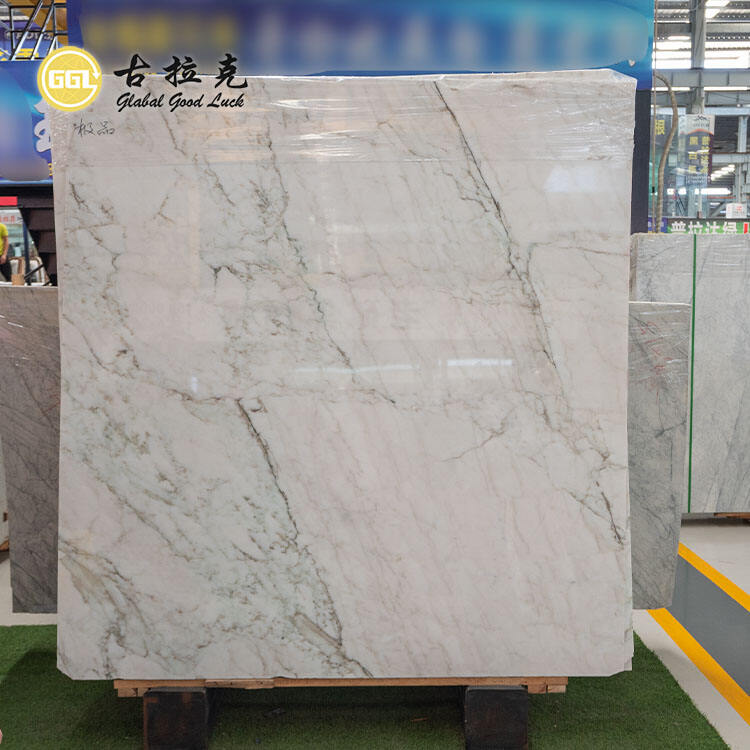 Natural White Marble Slab for Interior Decorative Wall Floor