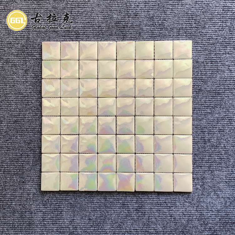 Swimming Pool Glass Mosaic 36*36mm Chip Mosaic tile for Pool Decor