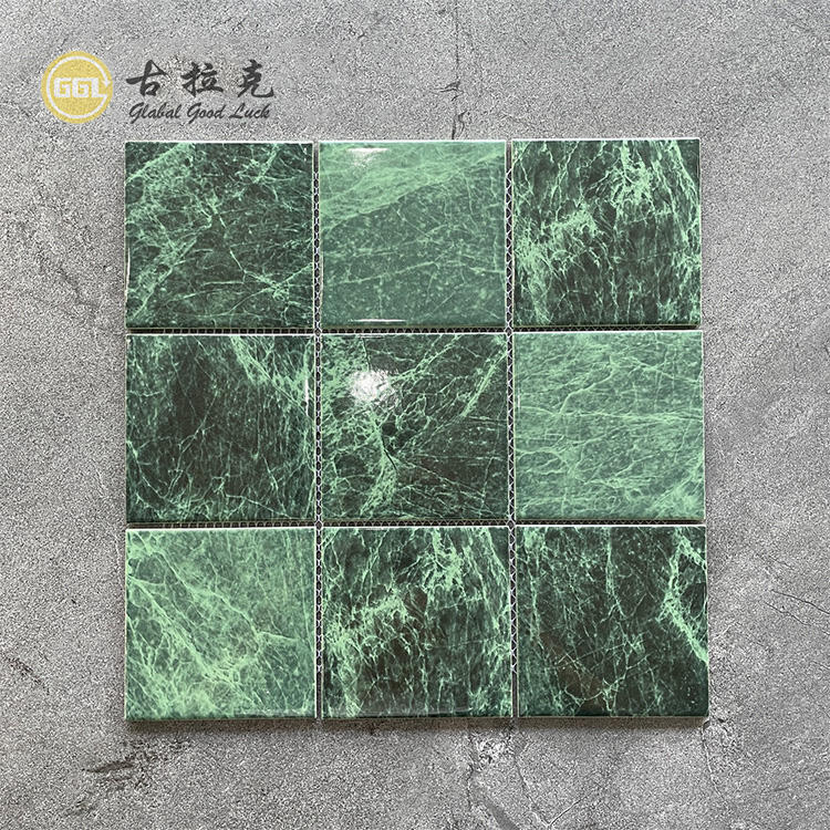 Green Ceramic Mosaic Bathroom Ceramic Mosaic Tiles Outdoor Wall Mosaic Floor Tile