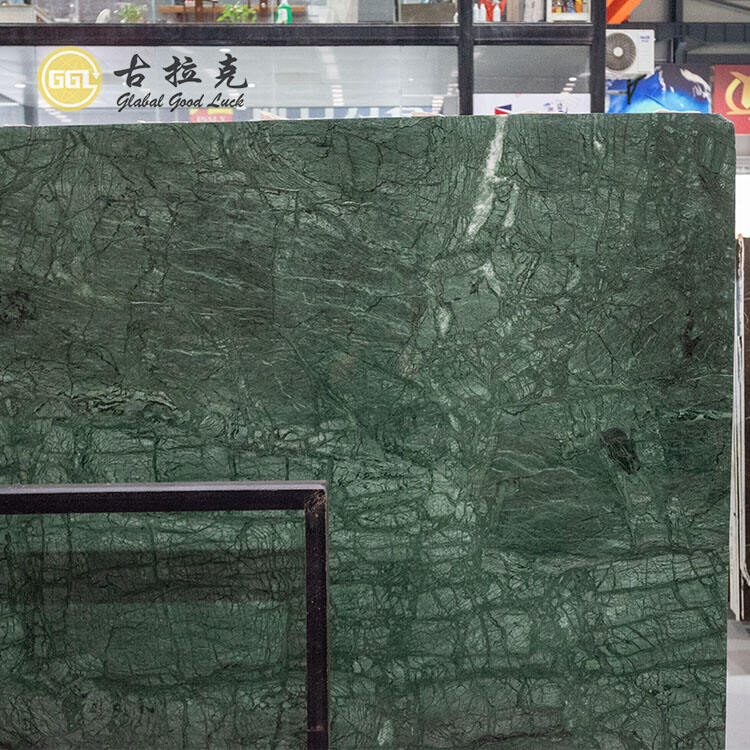 Natural Verder Affai Marble Slab Green Wall Floor Tiles for Home Decor