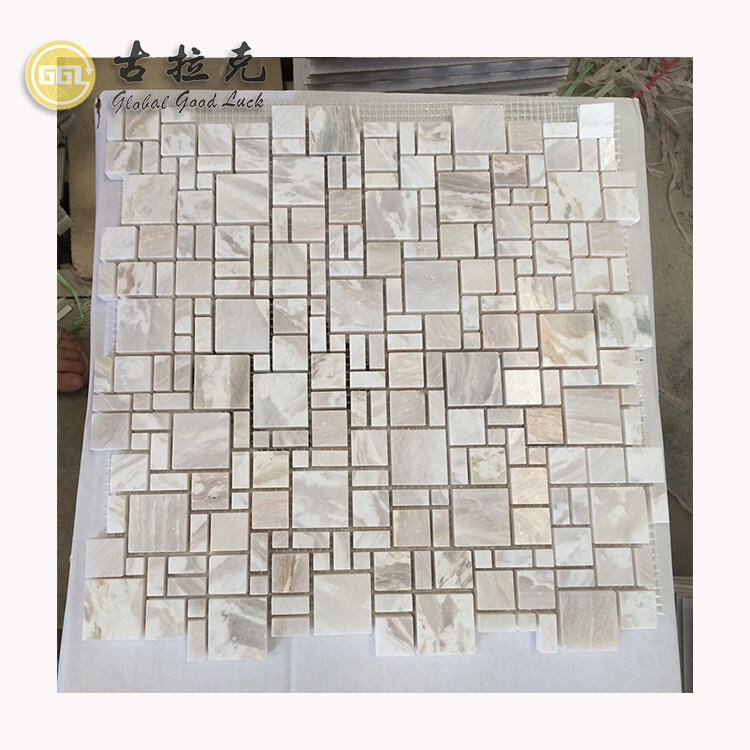 Classics Design Honey Onyx Pattern Marble Square Shape Marble Mosaic ...