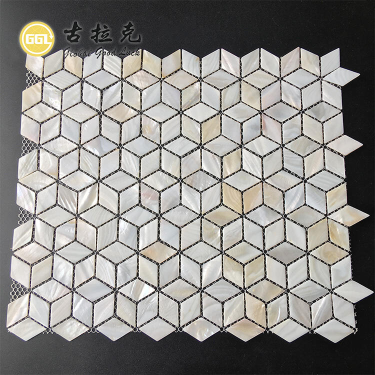 Pearl Shell Mosaic Tiles Bathroom Kitchen Waterproof For Wall Tiles