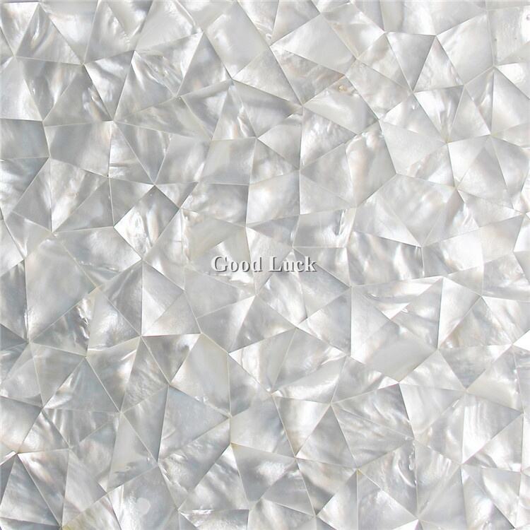 White Mother Of Pearl Shell Plate Mosaic Tiles Kitchen Backsplash Wall Sea Shell Mosaic Tiles