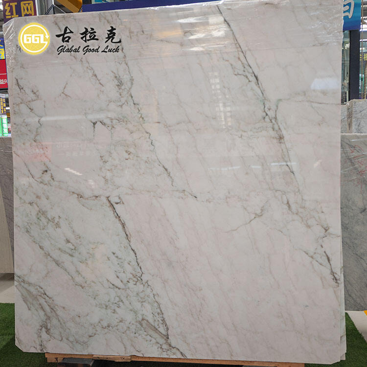 Natural White Marble Slab for Interior Decorative Wall Floor