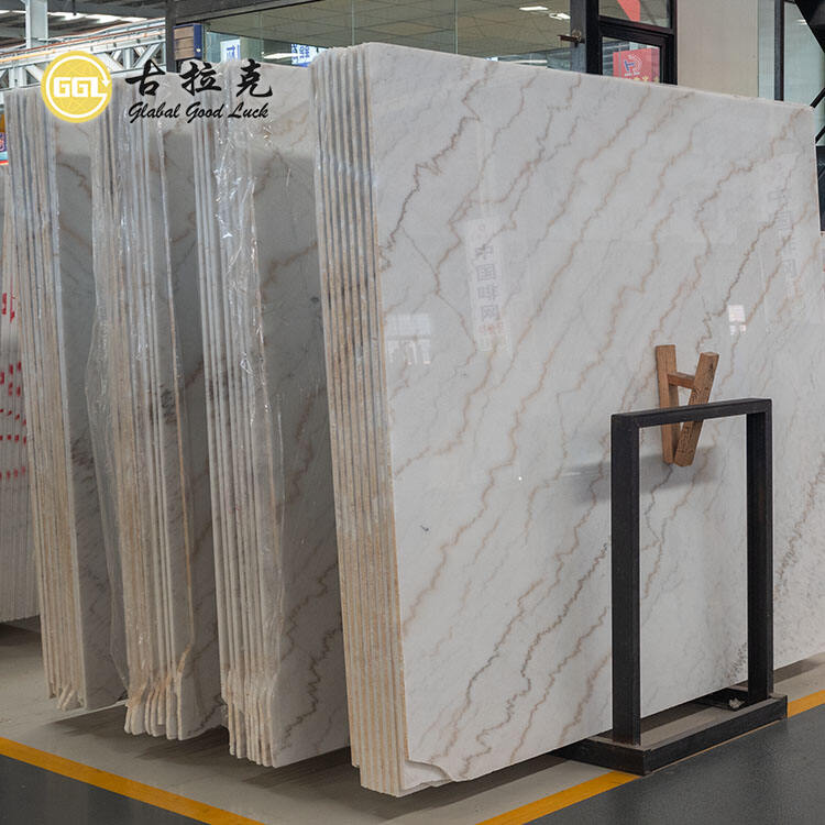 Guangxi White Marble Slab for Kitchentop Countertop Wall Table