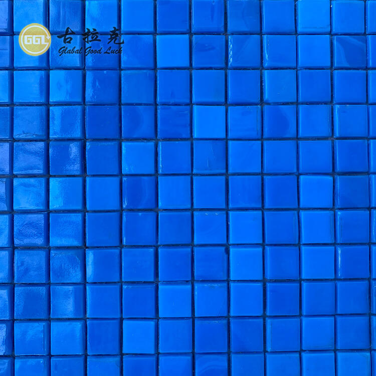 Hot Sell Blue Ocean Glass Mosaic For Swimming Pool Mosaic Tile