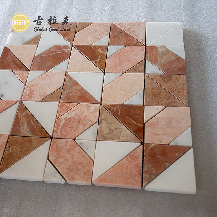 Red Marble  Mosaic Tiles