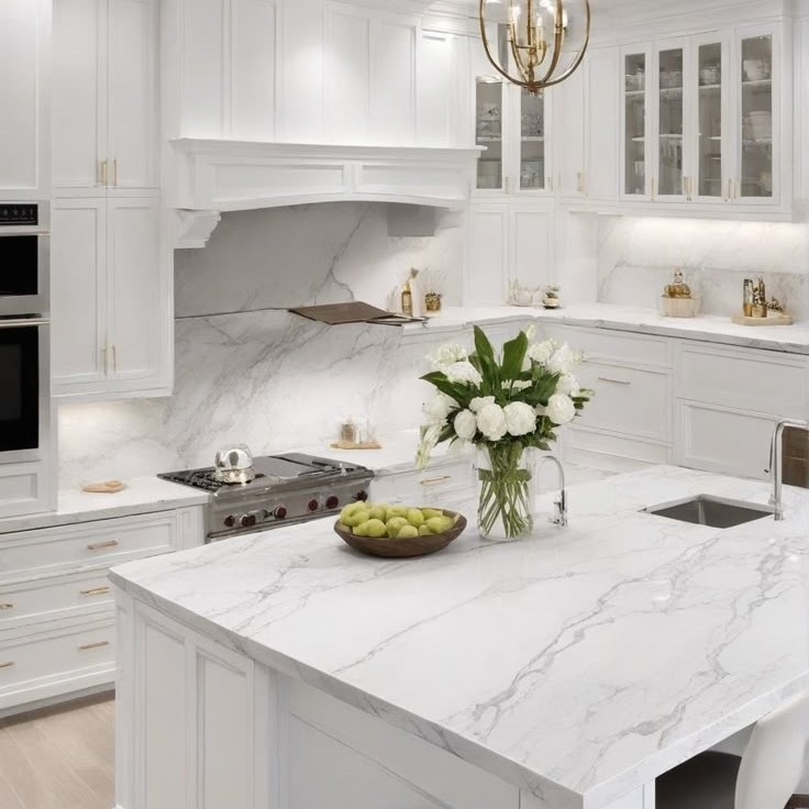 حلول بلاط الأسطح للcocinas السكنية الأنيقة