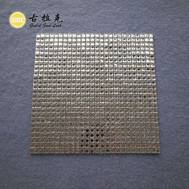  Diamond Surface Glass Mosaic Tiles Wall Decorative