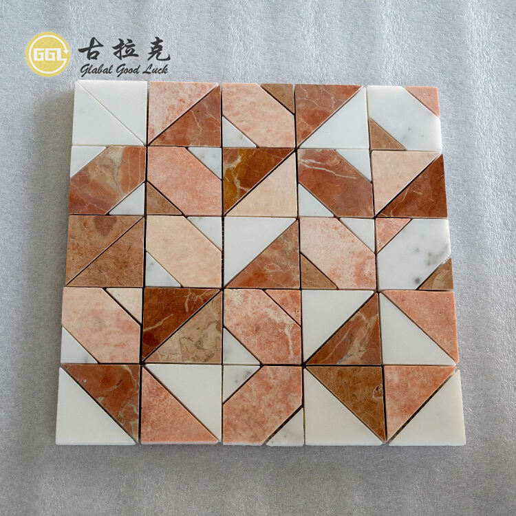 Red Marble  Mosaic Tiles