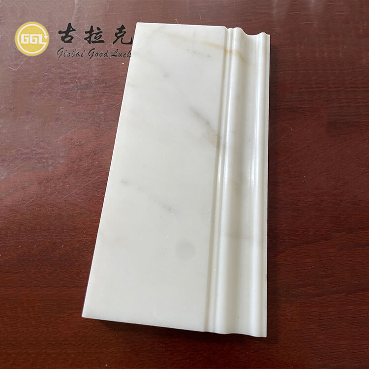 Calacatta Gold Marble Baseboard 5*12 Polished