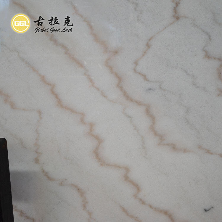 Guangxi White Marble Slab for Kitchentop Countertop Wall Table