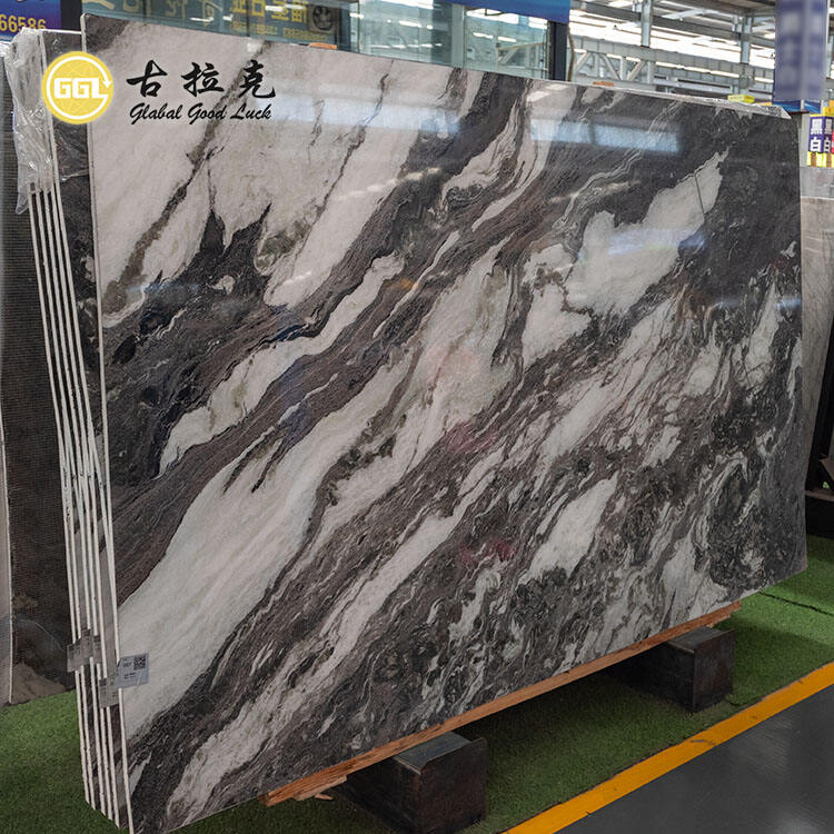 Panda White Natural  Marble Slab for Wall Decoration Countertop