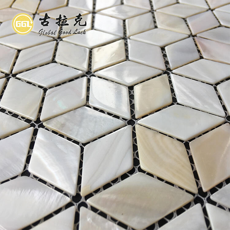 Pearl Shell Mosaic Tiles Bathroom Kitchen Waterproof For Wall Tiles