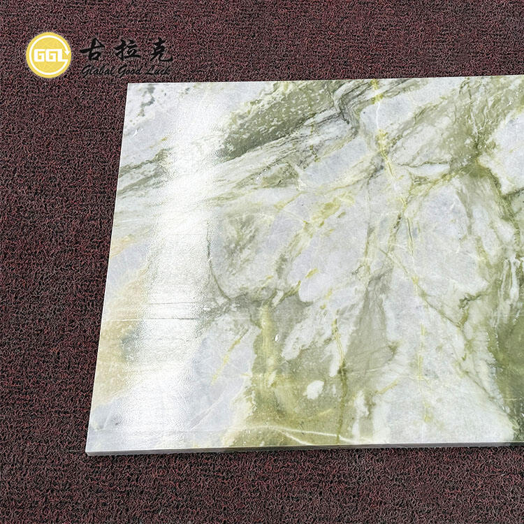 Natural Green Mix White Marble Slab for Interior Wall and Floor Tiles Decorative