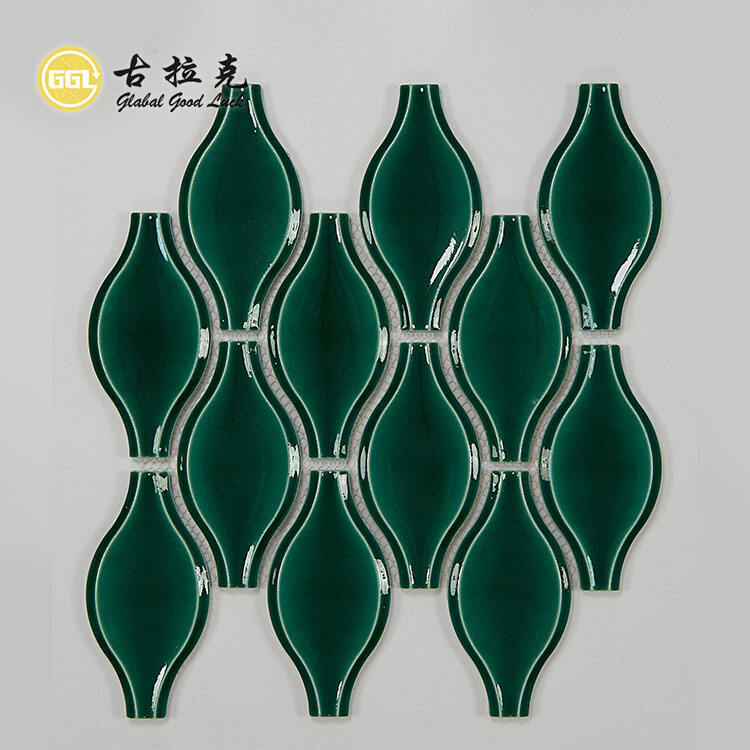 3D Design Glossy Ceramic Mosaic Tile for Wall Decoration