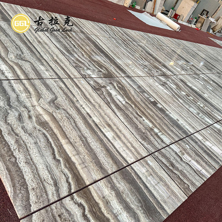 Sliver Travertine Marble Tile Wall Floor Design