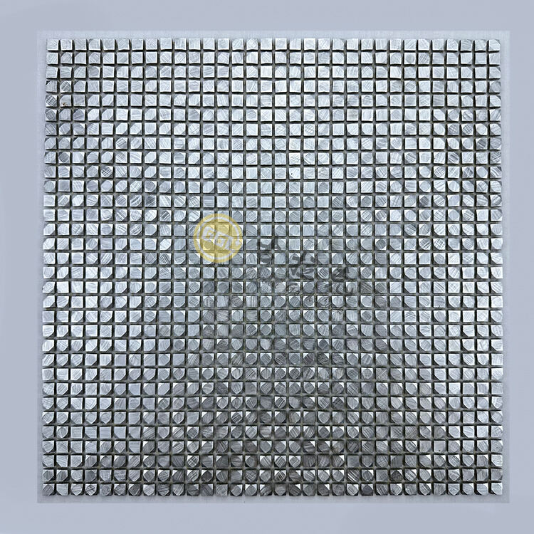 New Design Square Metal Mosaic Stainless Steel Mosaic Tile Wall Decor