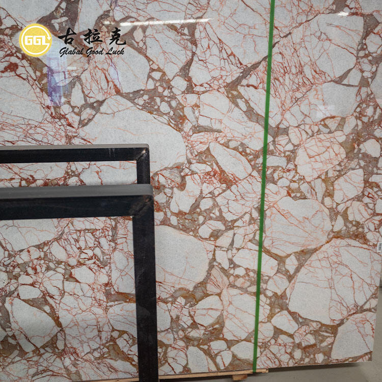 Calacatta Red Marble Slab for Interior Decorative and Floor Wall Countertop