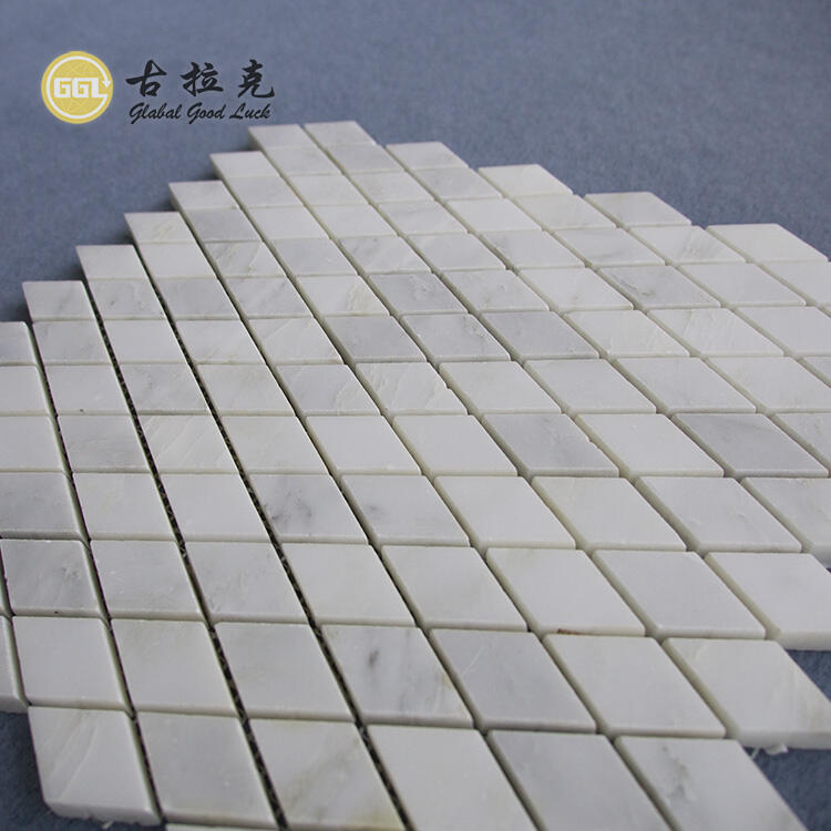 Nature Stone Oriental White Marble Lattice Design Mosaic Tile