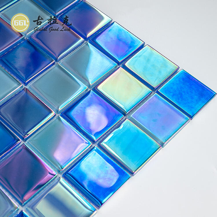 Pool Mosaic Tile Crystal Glass Mosaic Tile For Swimming Pool