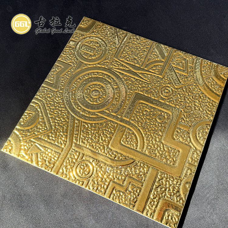 3D Surface Design Golden Ceramic Tiles For Wall And Flooring Tile