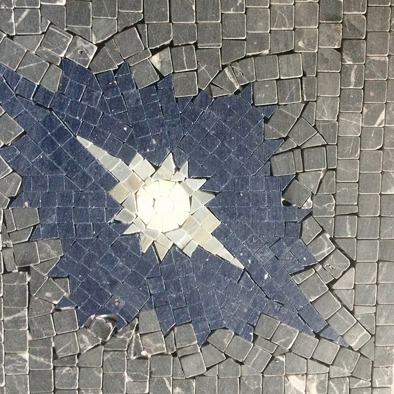 Mix Shape Marble Parquet Feature Waterjet Mosaic Tiles For Wall Decor