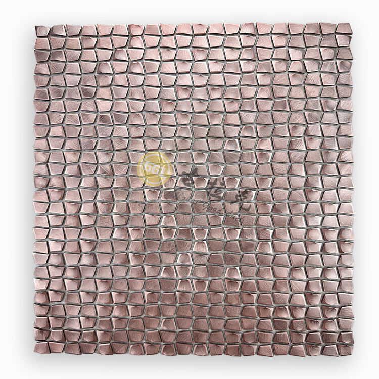 New Design Square Metal Mosaic Stainless Steel Mosaic Tile Wall Decor