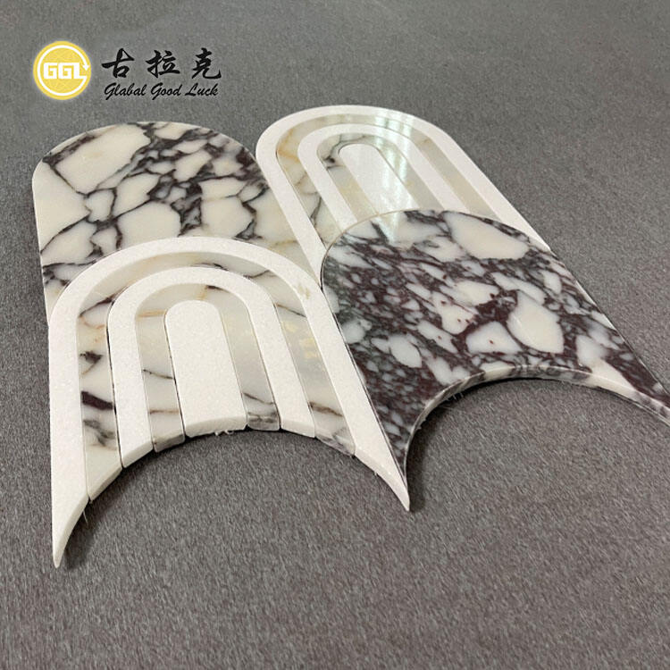 Fashion Style Marble Watetjet Mosaic For Wall Backsplash Marble Decor