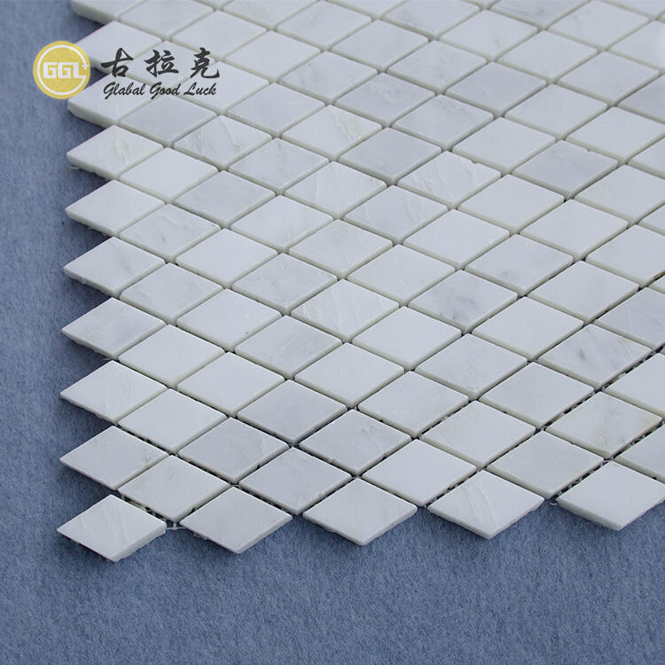 Nature Stone Oriental White Marble Lattice Design Mosaic Tile