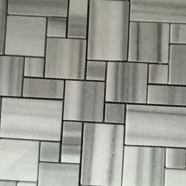 Marmara White Marble Square Marble Mosaic Tile 