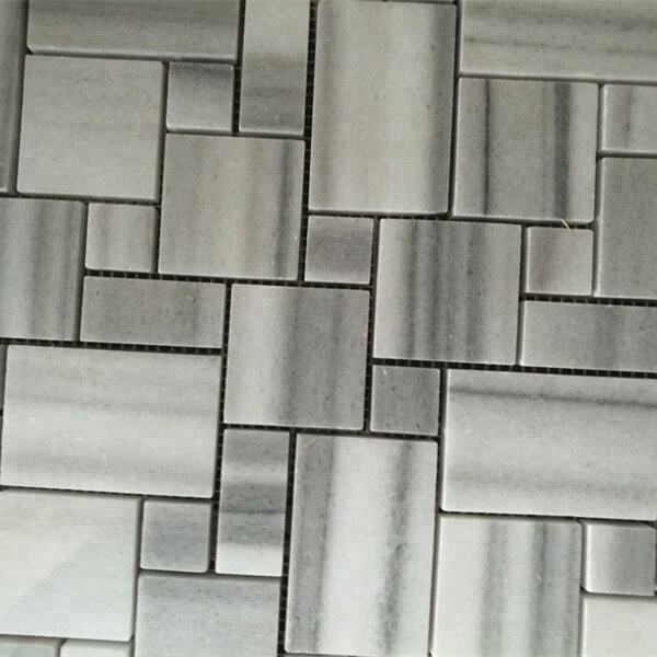 Marmara White Marble Square Marble Mosaic Tile | Unique Mosaic Tiles ...