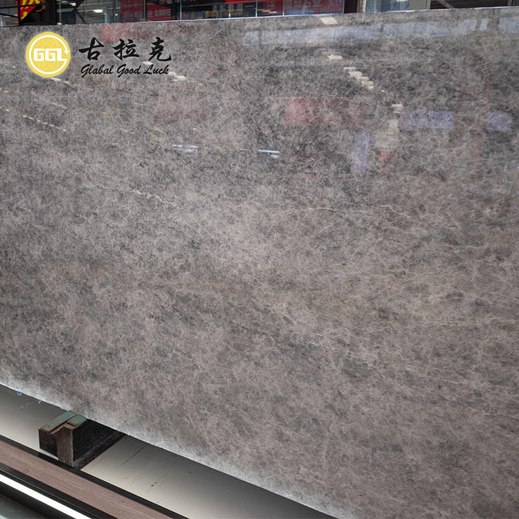 Interior Design Pandora Grey Marble Slab for Wall Floor Tile And Countertop