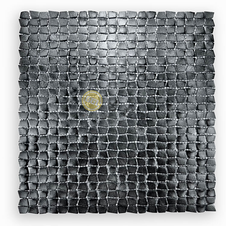 New Design Square Metal Mosaic Stainless Steel Mosaic Tile Wall Decor