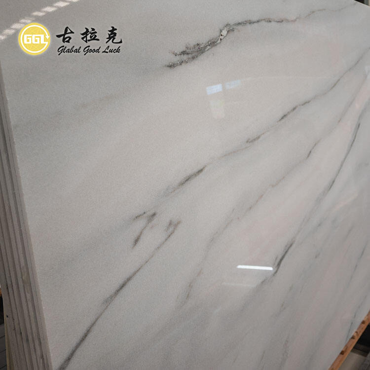 Natural Colombian White Marble Slab for Wall Floor Countertop Stair Project